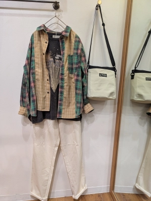 OE天竺パウダー加工ツアーTシャツ