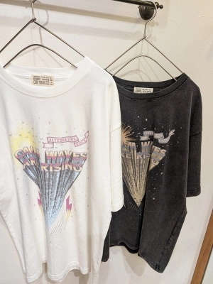 OE天竺パウダー加工ツアーTシャツ