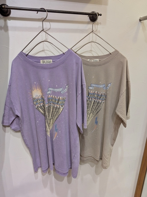 OE天竺パウダー加工ツアーTシャツ