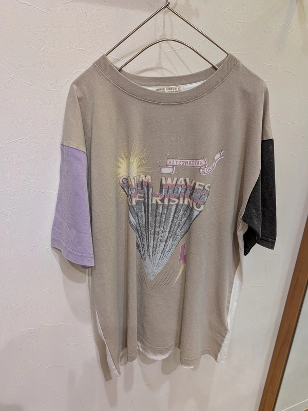 OE天竺パウダー加工ツアーTシャツ