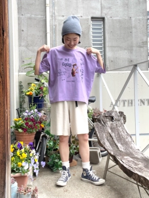 E.T.ドルマンTee×ハーフパンツ