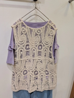 レースＶネックベスト