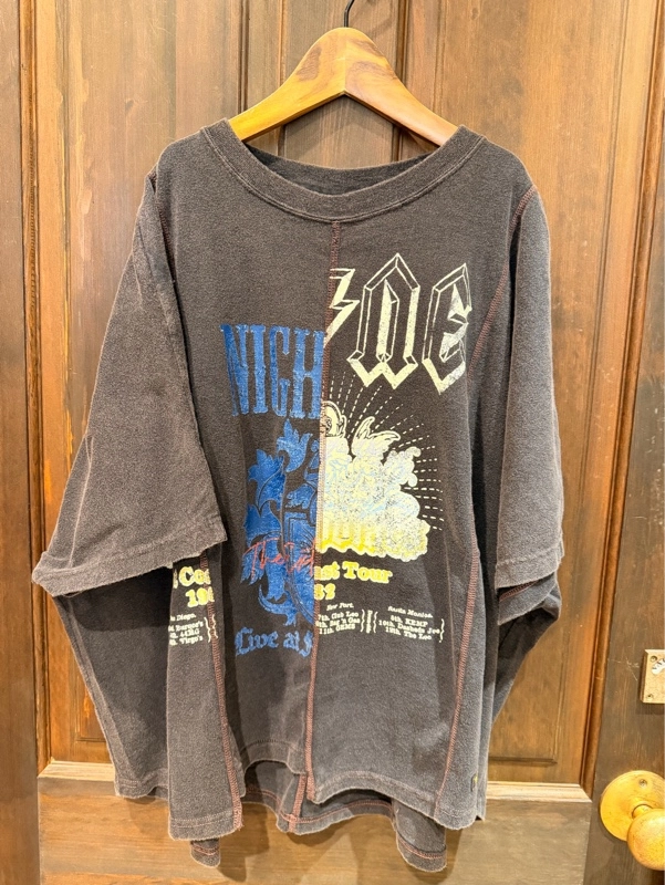 ケミカル加工リメイク風ヤッコT