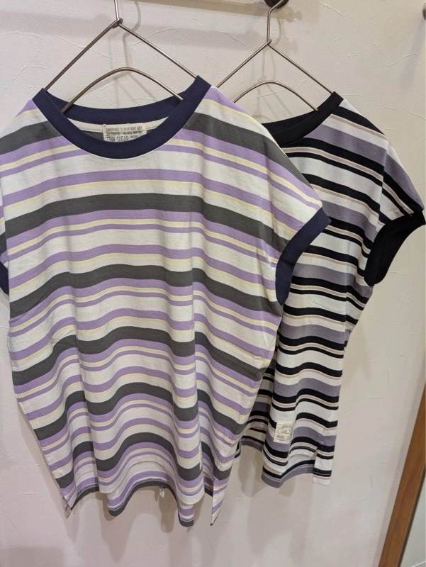 汗染み防止加工シリーズ☆ボーダーT