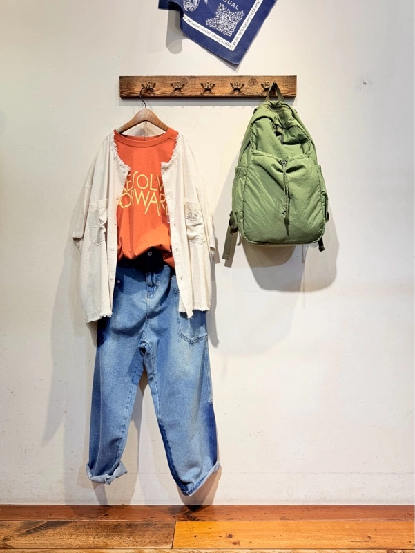 接触冷感タック入りTシャツ