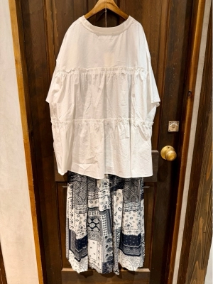 大人気♡大人可愛い布帛切替T☆