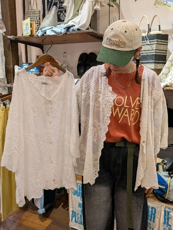 レース7分袖ブラウスがオススメ！