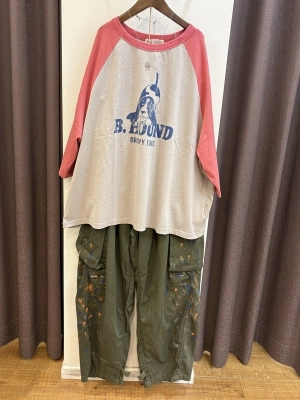 天竺アニマルラグランT