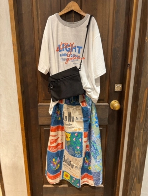 総柄プリントギャザースカート