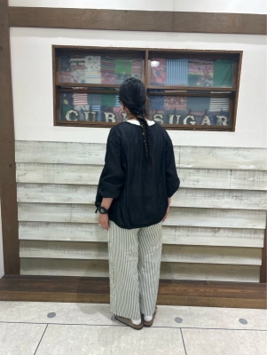 ストライプパンツ