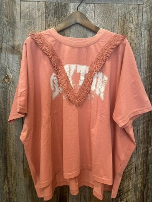 天竺フリンジ付ヤッコＴシャツ