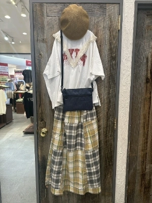 天竺フリンジ付ヤッコＴシャツ