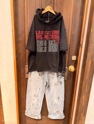 ペイントデニムストレートパンツ♡