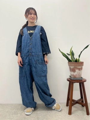 接触冷感サロペット