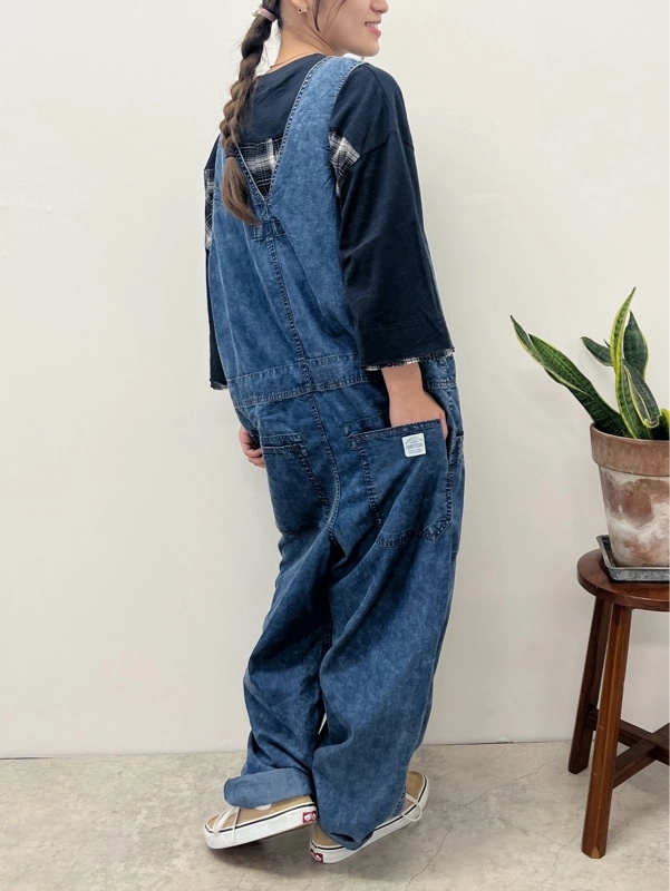 接触冷感サロペット
