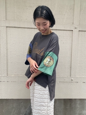 SNOOPY！ワイドなTシャツ