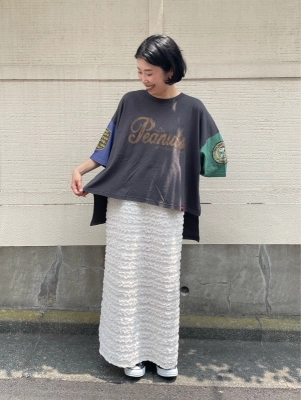 SNOOPY！ワイドなTシャツ