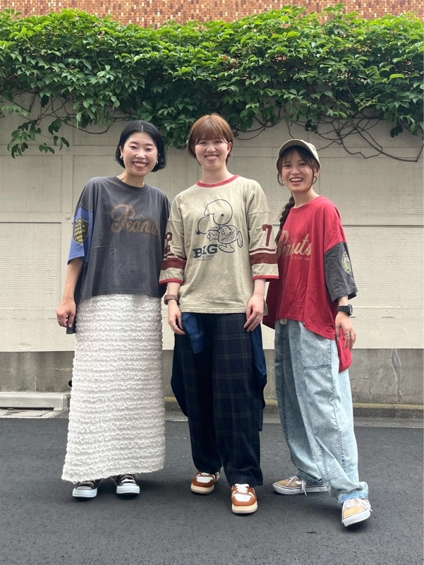 SNOOPY！ワイドなTシャツ