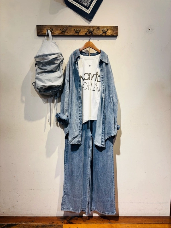 綿レーヨン BIGシャツ