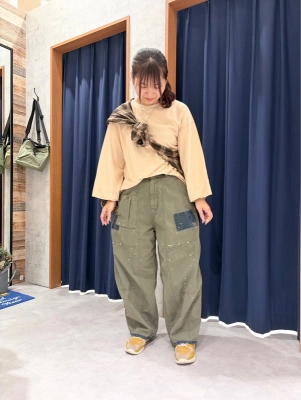 細部までおしゃれ♡硫化染ペイントパンツ