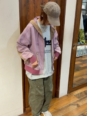 硫化染めフードジャケット