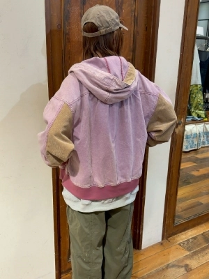 硫化染めフードジャケット