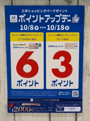 ららぽーとポイントアップデー